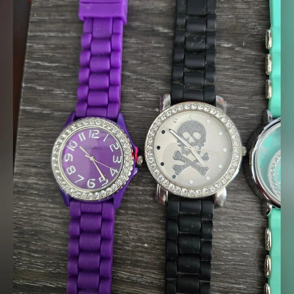 Lot Of 4 Bedazzled Watches EUC